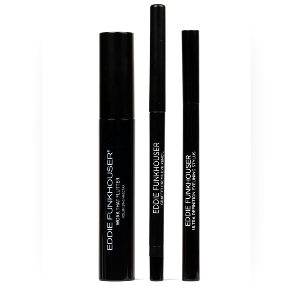 Eddie Funkhouser - NIB | 4-Pc Bundle - Mascara,  Eyeliner (3) - Liquid & Creme